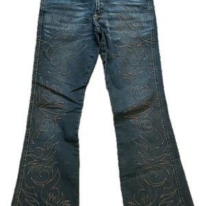 Younique Ladies Bootcut Embroidered Jeans